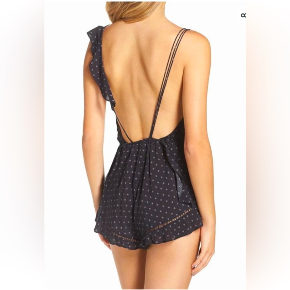 Free People Intimates Black Romper. NWT’S. Size XS